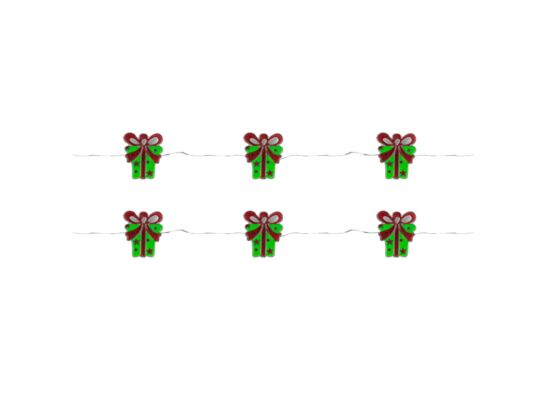 Girlanda LED 20 x prezent 2 x AAA 230 x 2,7 x 2 cm