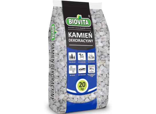 Grys Bianco Carrara white 22 - 30 mm 20 kg a'60 Biovita