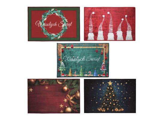 Dywanik świąteczny 40 x 60 cm mix2 wielokolorowy