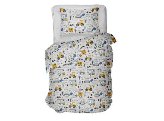 Komplet pościeli Riders 140 x 200 cm + 70 x 80 cm szary