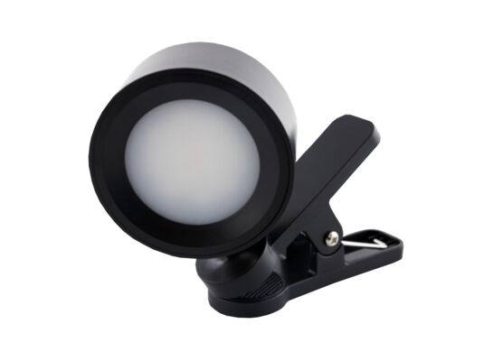 Lampka obrotowa ładowalna LED 2 w 1 z klipem czarna 2 W