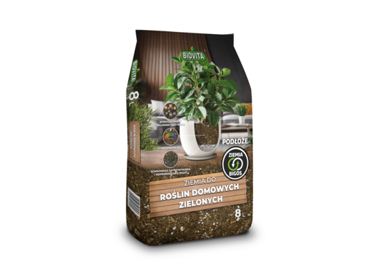 Ziemia do roślin domowych zielonych BIGOS 8 l BIOVITA