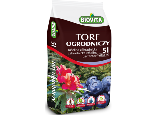Torf ogrodniczy kwaśny 5 l BIOVITA