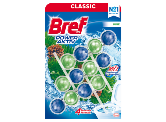 Zawieszka do WC BREF Power Aktiv Pine 3x50 g