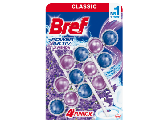 Zawieszka do WC BREF Power Aktiv Lawenda 3x50 g