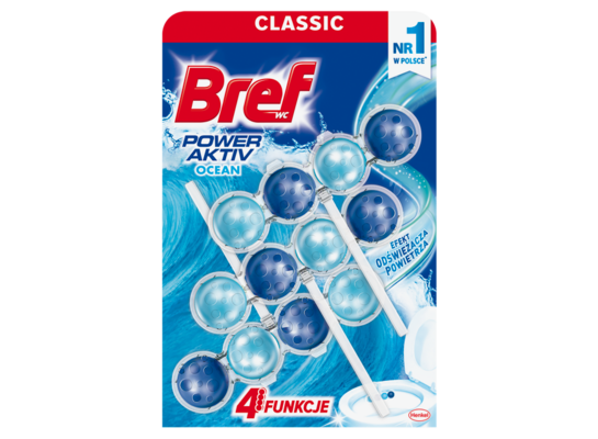 Zawieszka do WC BREF Power Aktiv Ocean 3x50 g