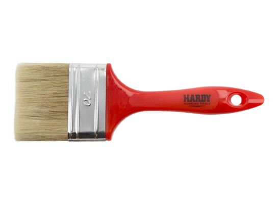 Pędzel płaski 70 mm czerwony Hardy