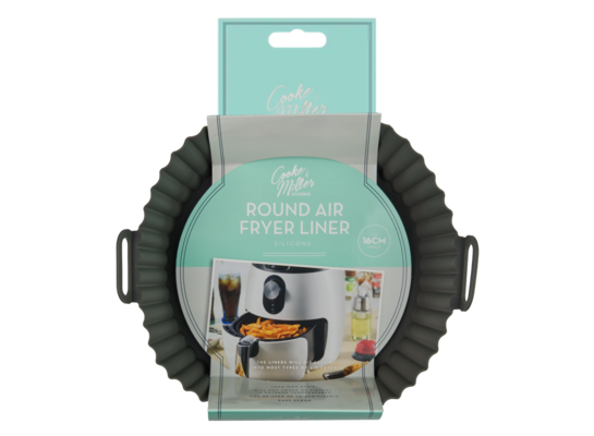 Wkład silikonowy do air fryera 16 x 4,5 cm szary