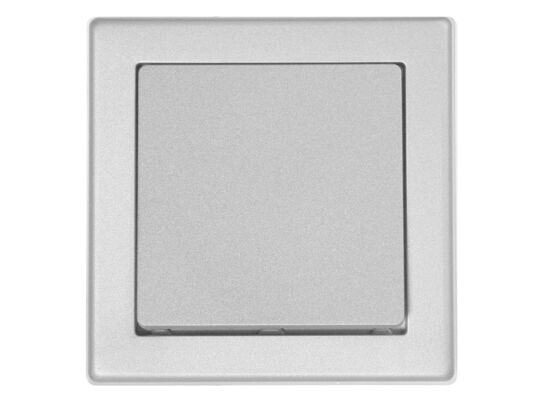 Łącznik 1-biegunowy jowisz srebrny IP20 3 x 8 x 8 cm