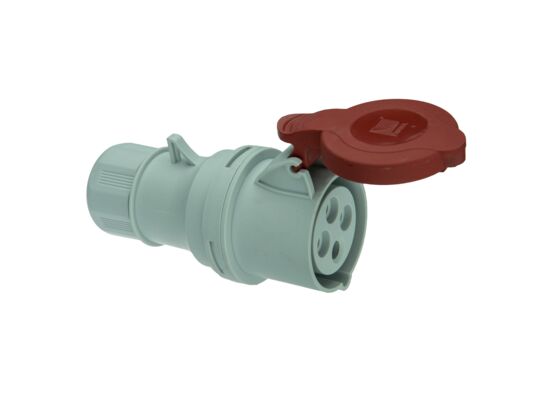 Gniazdo siłowe przenośne 4p 32 A szare