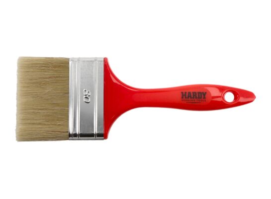 Pędzel płaski 80 mm czerwony Hardy