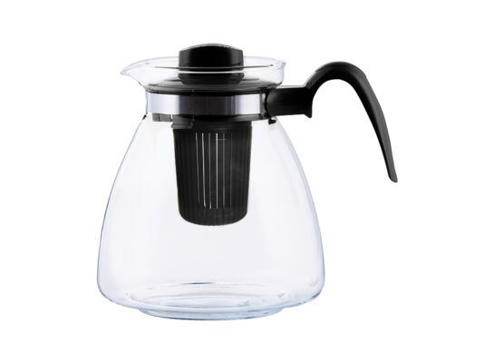 Dzbanek żaroodporny Agata 2,1 l z zaparzaczem mix kolorów