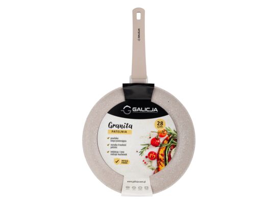 Patelnia Granita 28 cm beżowy
