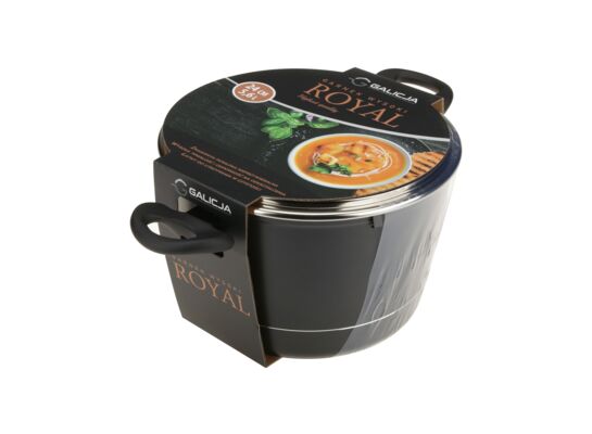 Garnek wysoki Royal 24 cm 5,6 L czarny