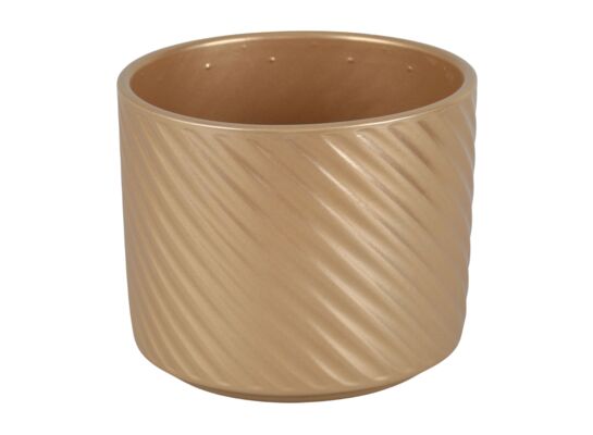 Osłonka ceramiczna SPIRELLI 990 12 cm złoty perłowy