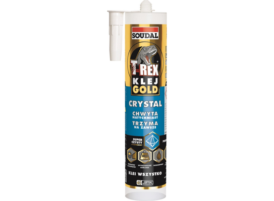 Klej hybrydowy T-REX Crystal 290 ml Soudal