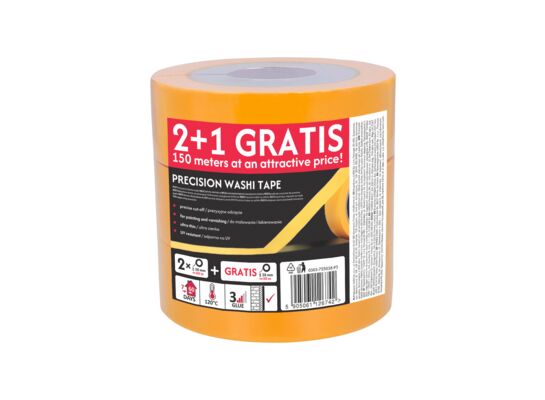 Taśma precyzyjna 2x 38 mm x 50 m + 25 mm x 50 m