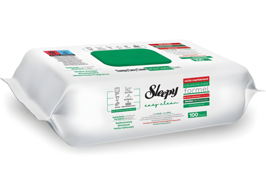 Chusteczki nawilżane do sprzątania EASY CLEAN 100 szt ZIELONY