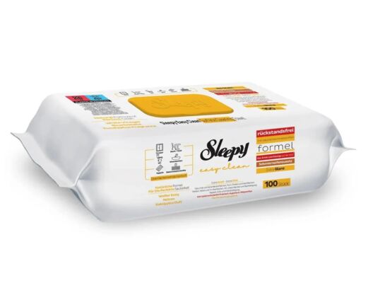 Chusteczki nawilżane do sprzątania EASY CLEAN 100 szt ŻÓŁTY