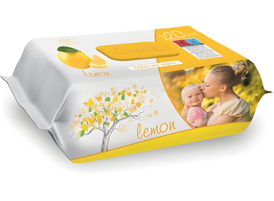 Chusteczki nawilżane Sleepy z Cytryną 120 szt.