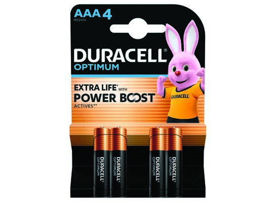 Bateria alkaliczna DURACELL OPTIMUM LR03 AAA 4 szt.