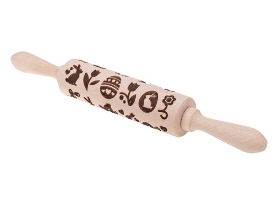 Wałek grawerowany Odette 16 cm drewniany Wielkanoc