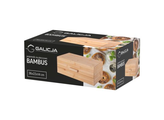 Pojemnik na pieczywo Bambus 36 x 22 x 14 cm beżowy