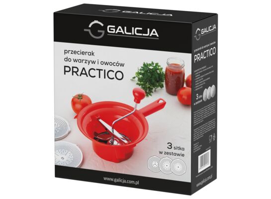 Przecierak do warzyw i owoców PRACTICO czerwony