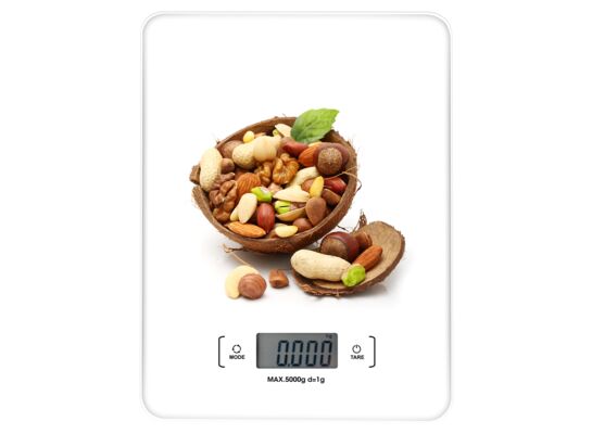 Waga kuchenna elektoniczna Antoine orzech biały