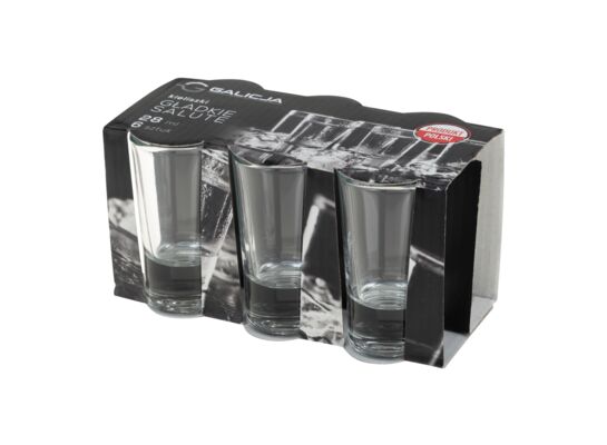 Komplet kieliszków gładkich SALUTE 28 ml 6 sztuk 12601