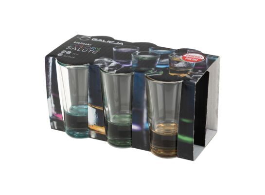 Komplet kieliszków COLORS SALUTE 28 ml 6 sztuk 12595