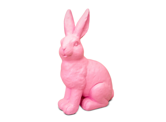 Figurka zając duży różowy 37 cm
