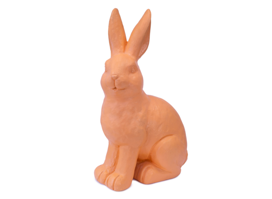 Figurka zając duży pomarańczowy 37 cm
