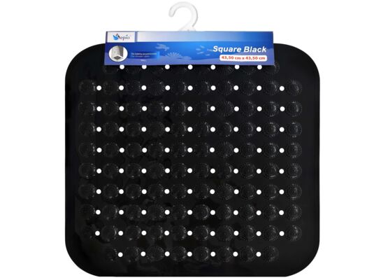 Mata antypoślizgowa Square czarna 43,5 x 43,5 cm