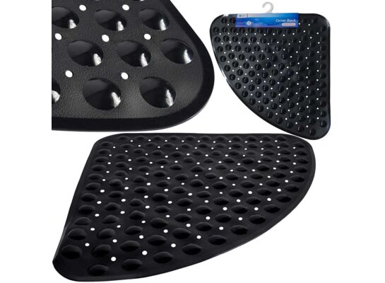 Mata antypoślizgowa Corner czarna 54 x 54 cm Sepio