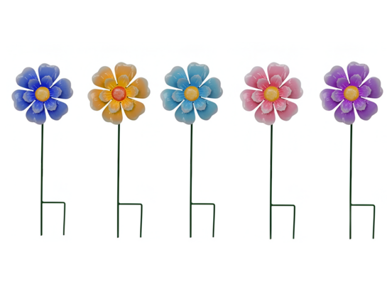 Dekoracja metalowa duży kwiat 45,5 cm różne kolory 1 szt.