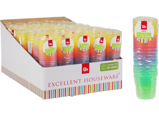 Zestaw kieliszków do shotów PP 30 ml 20 szt.