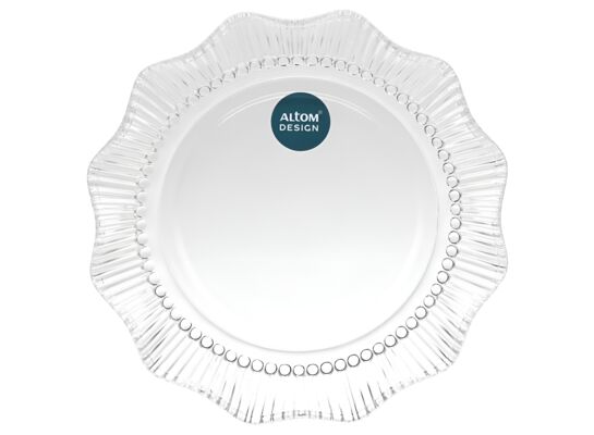 Talerz szklany Vivienne 17,5 cm transparentny