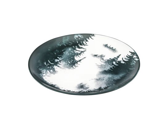 Talerz porcelanowy Secret Forest płytki 26 cm wielokolorowy