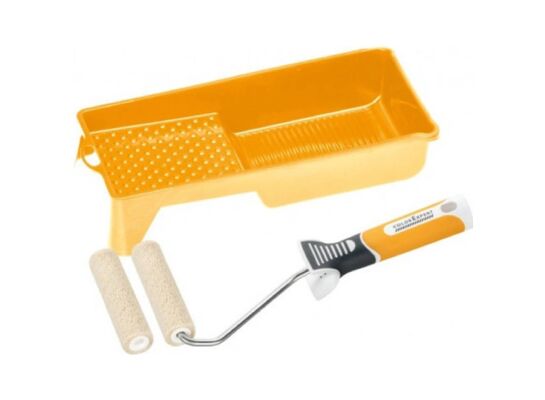 Zestaw malarski CoatStar 4 elementy wałek, rączka 3K, kuweta