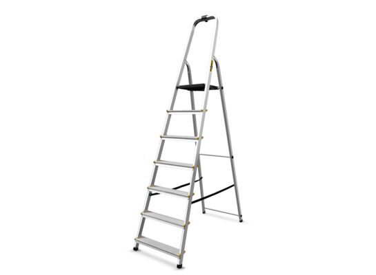 Drabina aluminiowa domowa profesjonalna 7 stopniowa 150 kg DRABEST