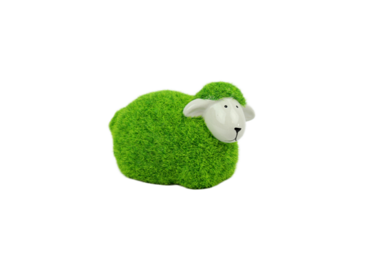 Figurka Baranek 13 cm zielona