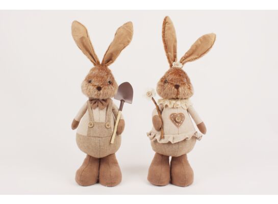 Figurka tekstylna Zając 46 x 16 cm różne wzory 1 szt.