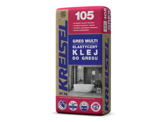 Klej elastyczny Gres Multi 105 C2T 20 kg KREISEL