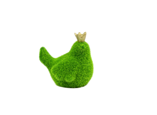 Figurka ceramiczna Ptak 10,5 cm zielony