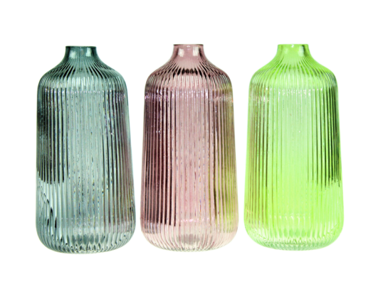 Wazon szklany 21,5 cm różne kolory 1 szt.