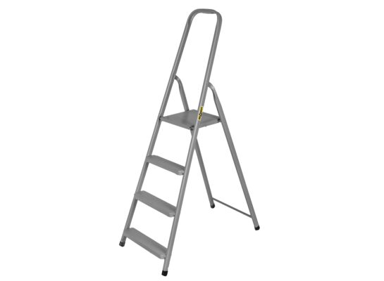 Drabina stalowa domowa 4 stopniowa 125 kg DRABEST