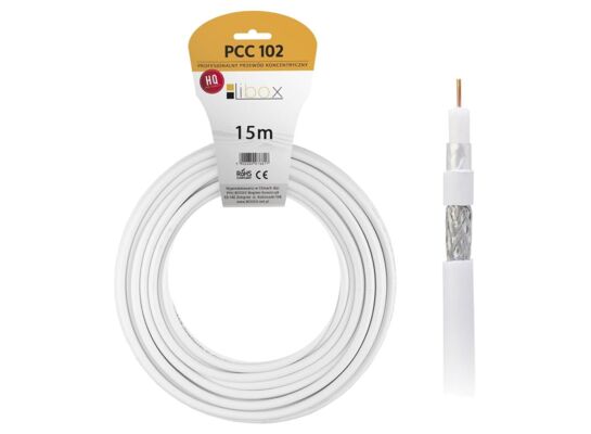 Kabel koncentryczny RG6U 15 m PCC102-15 Vayox