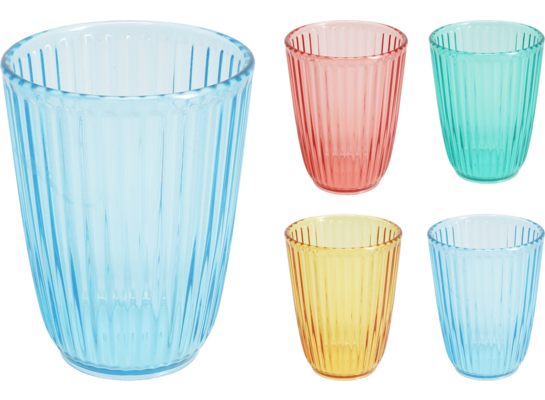 Szklanka do picia 300 ml różne kolory 1 szt.