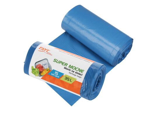 Worki na śmieci 35l 52x57cm/15szt LDPE